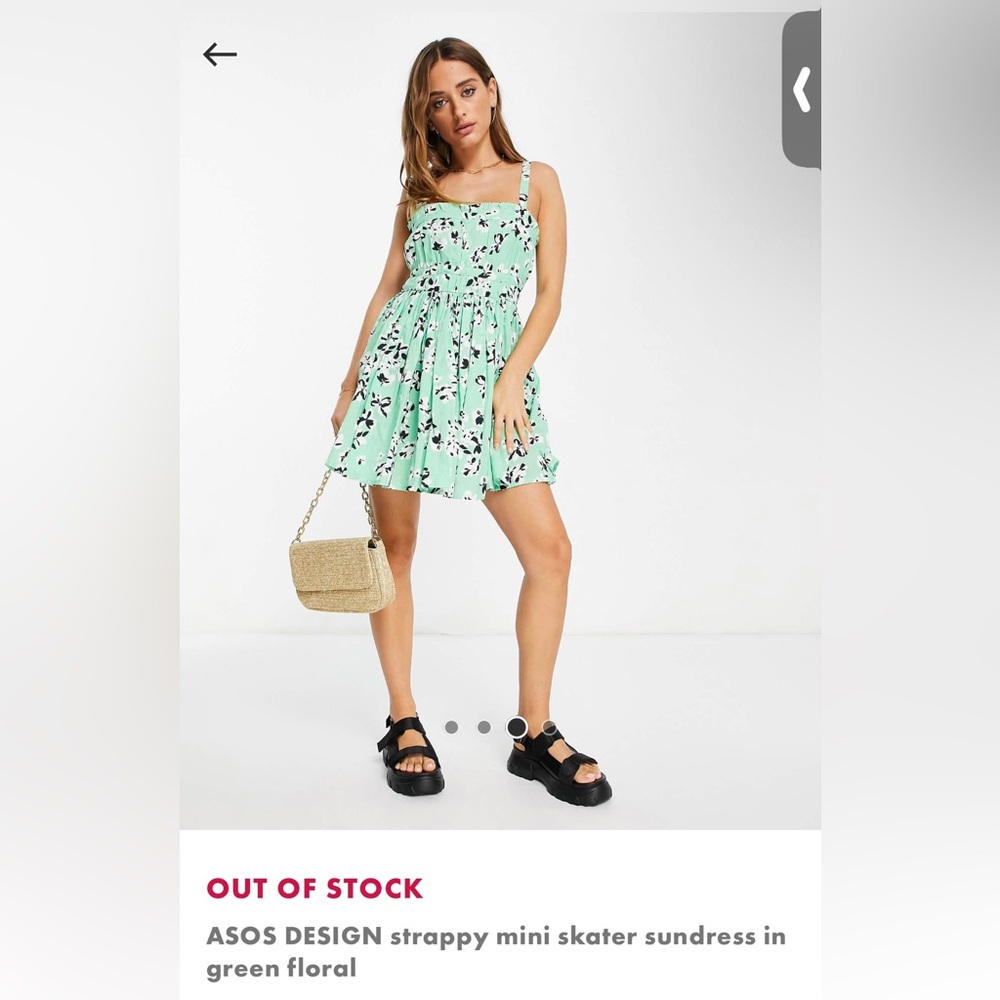 Out of stock Asos 100% cotton backless mini sundress - Picture 9 of 12